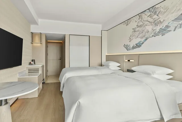 غرفة بريميوم بسريرين مزدوجين بإطلالة على المدينة، Guangdong Hotel Shanghai 2/3