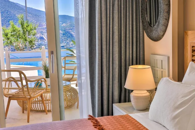 غرفة كومفورت بإطلالة على البحر، Kalkan Saray Suites Hotel 5/8