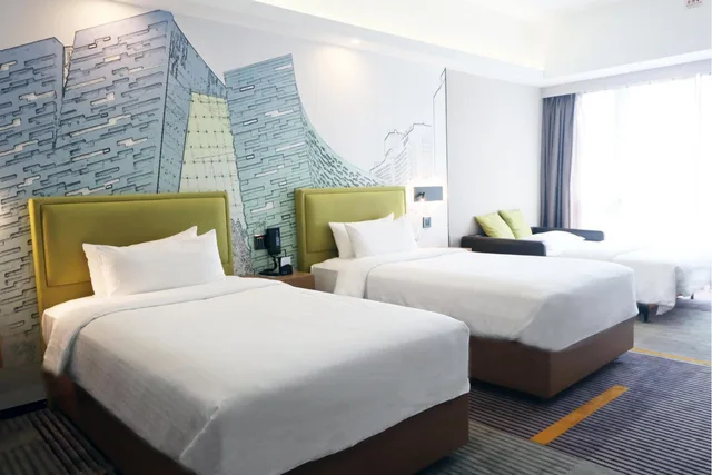 غرفة ديلوكس ثلاثية بسرير فردي، Hampton Inn Guangzhou China 7/9