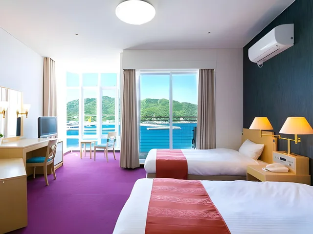 Semi Room, Deluxe, 2 Semi Double Beds، HOTEL Areaone Koshiki Island 1/2