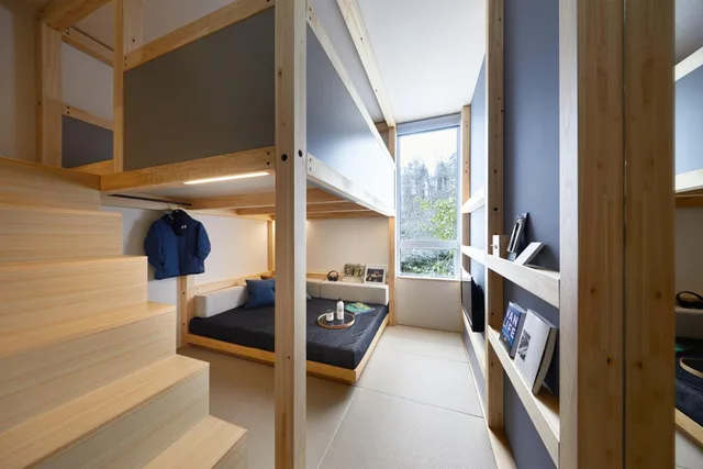 غرفة ثلاثية بحمام خاص، Hoshino Resort BEB5 Karuizawa 4/8