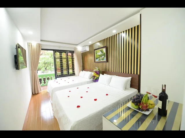 غرفة ديلوكس عائلية بسريرين مزدوجين، Hanoi Golden Hostel 1/2