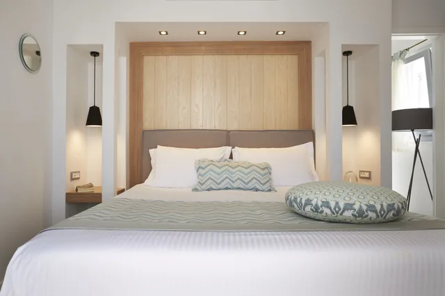 جناح غراند بسريرين منفصلين بإطلالة على البحر بشرفة بغرفتي نوم مع أريكة، Volcano View Hotel 2/10