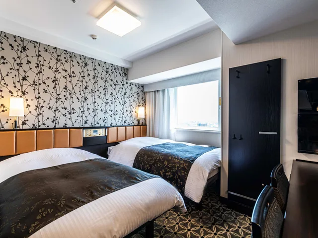 غرفة قياسية بسريرين منفصلين، APA Hotel & Resort Ryogoku Eki Tower 1/6