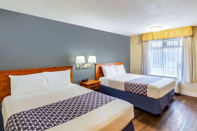 غرفة بسرير كينج وسريرين كوين، Econo Lodge Inn & Suites Calgary - University 1/2