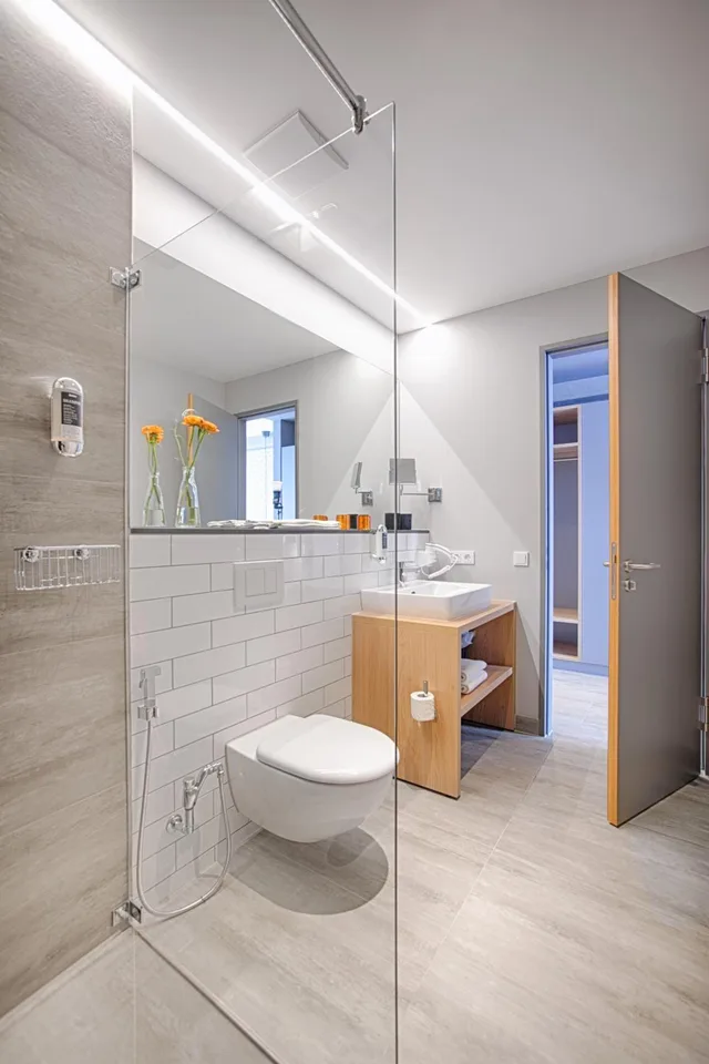 شقة ديلوكس بسرير كينج بمطبخ صغير، Mloft Apartments München 4/4