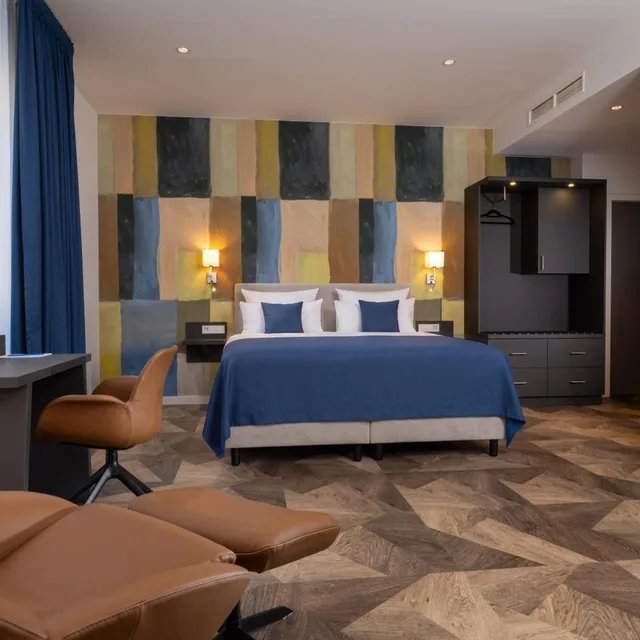 غرفة بسرير مزدوج لذوي الإعاقة، Hotel Aquino Berlin 2/4