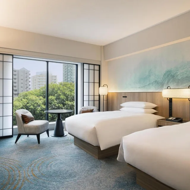 جناح بريميوم ديلوكس بسريرين منفصلين، Sheraton Miyako Hotel Tokyo 3/6