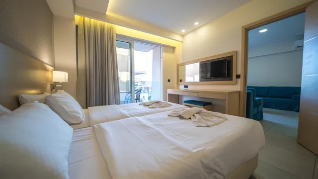شقة سوبيريور بإطلالة على المسبح بغرفة نوم واحدة، Marika Hotel Chania 3/9