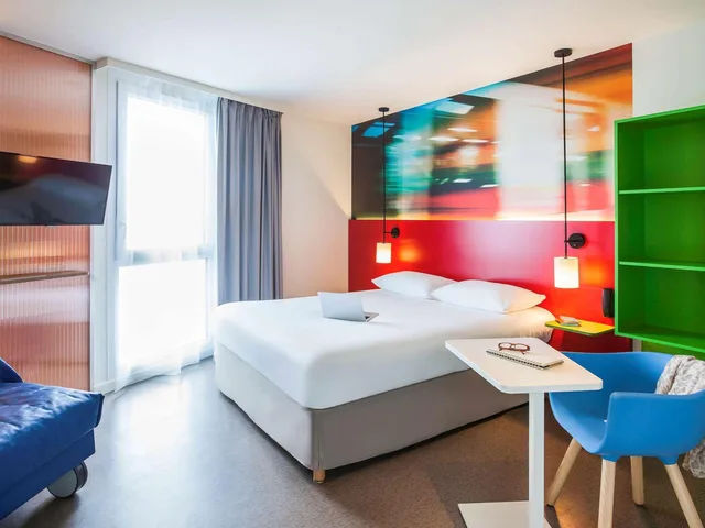 جناح عائلي قياسي بسرير مزدوج وسريرين منفصلين، Ibis Styles Mulhouse Centre Gare 4/5