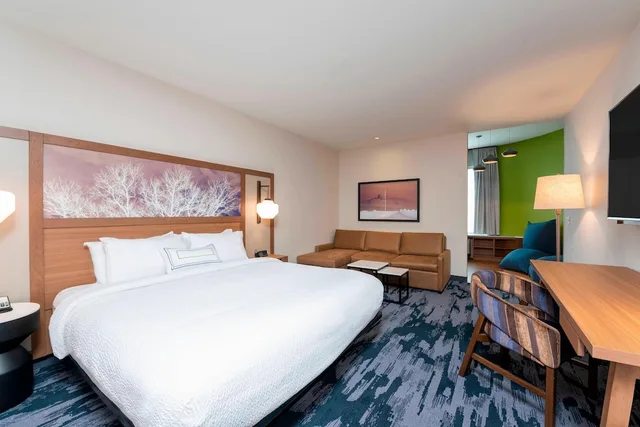 استوديو بسرير كينج مع أريكة لذوي الإعاقة، Fairfield Inn And Suites Fair Oaks Farms 1/4