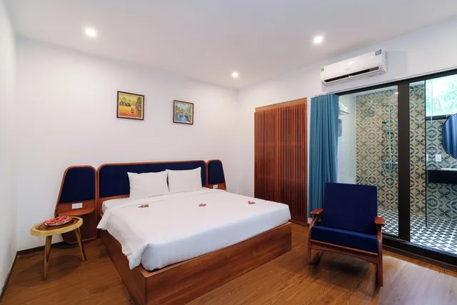 غرفة ديلوكس بسرير كينج بإطلالة على الحديقة، Gia Huy Riverside Hotel Hoi An 9/10