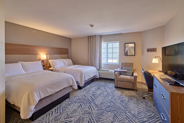 Studio, 2 Double Beds, Candlewood Suites Peoria At Grand Prairie 2/5
