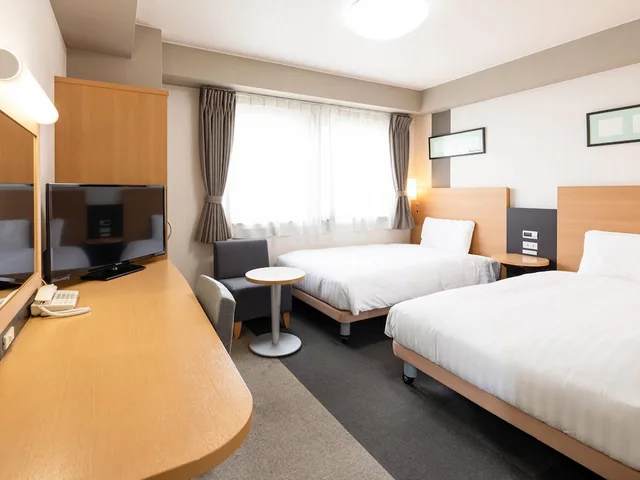 غرفة قياسية بسريرين منفصلين، Comfort Hotel Himeji 5/7