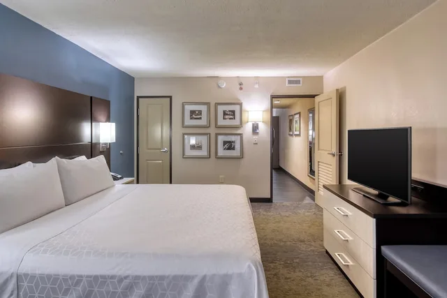 جناح بسرير كينج بغرفة نوم واحدة بمنطقة جلوس، Holiday Inn Hotel Suites Atlanta Airport North 2/5