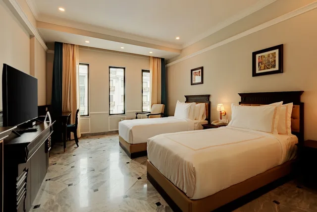 غرفة ديلوكس بسريرين منفصلين بإطلالة على المسبح، Ramada by Wyndham Goa Vagator 2/3