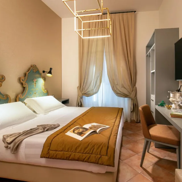 غرفة بسرير مزدوج أو سريرين منفصلين، Mozart Hotel Rome 2/10