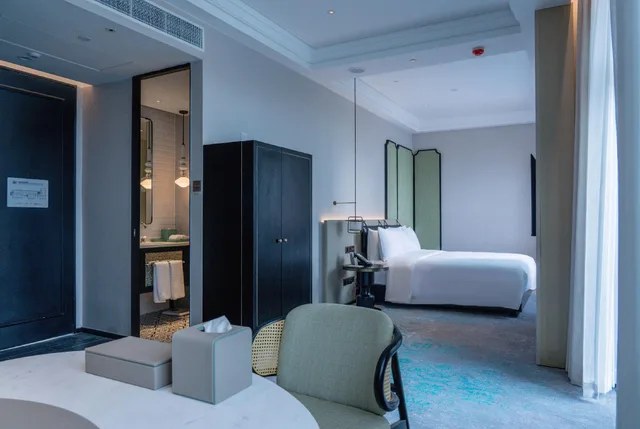 غرفة بزنس تنفيذية بسرير كوين، Wangjiang Hotel Chengdu 4/4