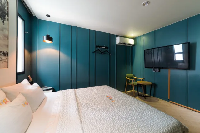 غرفة بريميوم بسرير كينج، Hotel 2 Heaven Songdo 6/10