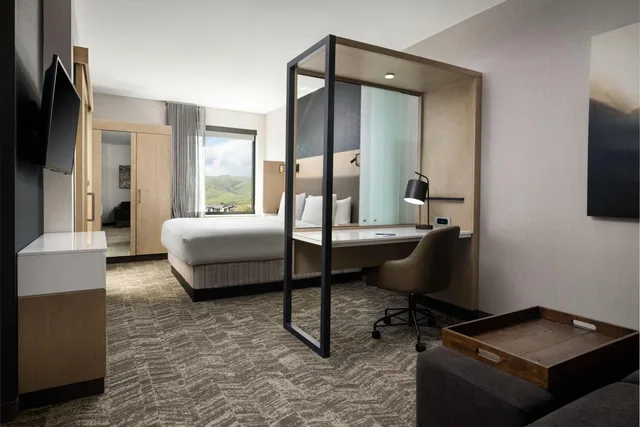 جناح بسرير كينج مع سرير سحّاب إضافي بحوض استحمام لذوي الإعاقة، SpringHill Suites Milpitas Silicon Valley 5/5