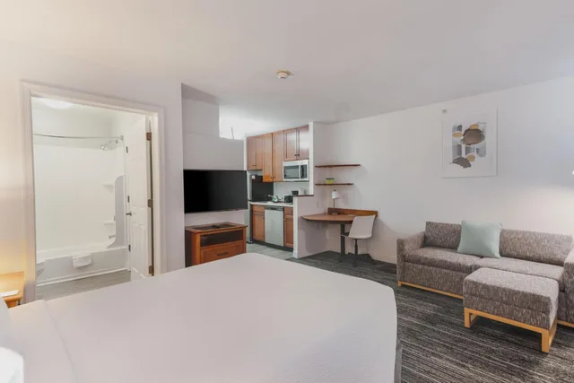 استوديو بسرير كوين مع أريكة بحوض استحمام لذوي الإعاقة، Towneplace Suites Fredericksburg 3/6