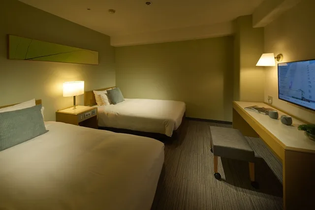 غرفة ركنية بسريرين منفصلين للمدخنين، Hotel Resol Machida 3/5