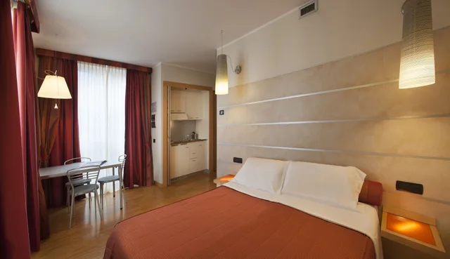 استوديو بسرير مزدوج بمطبخ صغير، Alba Residence 1/6