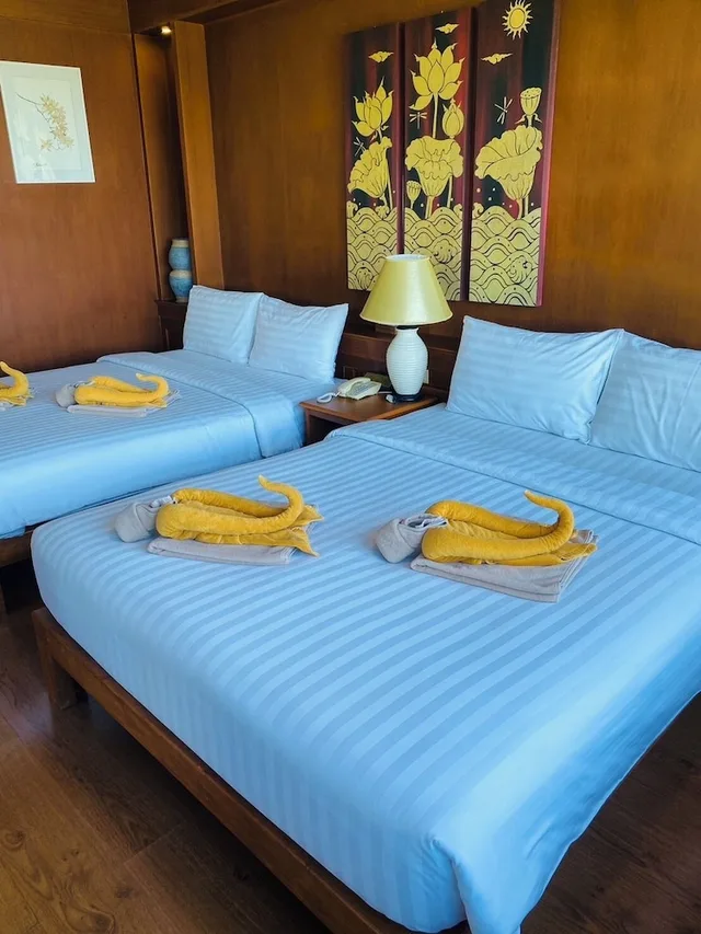 غرفة عائلية بسريرين كوين بإطلالة على البحر بشرفة، Ko Tao Resort - Paradise Zone 2/9