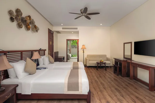 Deluxe, King Bed, Garden View, Private Garden, Bathtub، Silk Sense Hoi An River Resort 3/10
