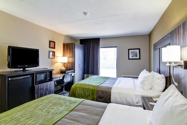 غرفة بسريرين كوين يُسمح فيها بالحيوانات الأليفة في الطابق الأرضي، Comfort Inn St. Catherines 4/10