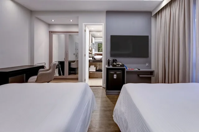 غرفة ديلوكس بسريرين منفصلين، DoubleTree by Hilton Sao Paulo Itaim 4/9