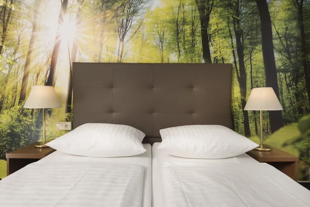 غرفة عائلية بسريرين كوين بإطلالة على الحديقة بغرفتي نوم، Ahorn Hotel Am Fichtelberg 5/6