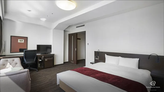 غرفة بريميير بسرير مزدوج، Daiwa Roynet Okayama Ekimae Hotel 1/2