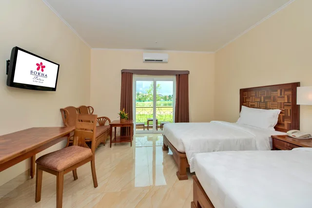 غرفة سوبيريور بسرير فردي بإطلالة على الحديقة، Sokha Palace Siem Reap Hotel 2/9
