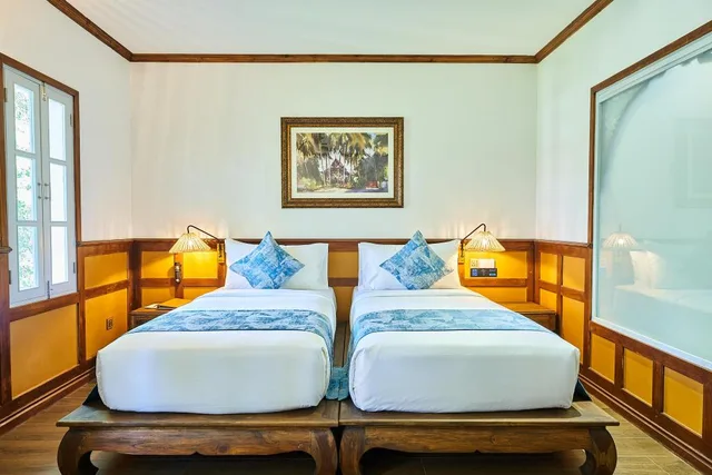 Courtyard, Twin Beds، Mybanlao Hotel 7/10