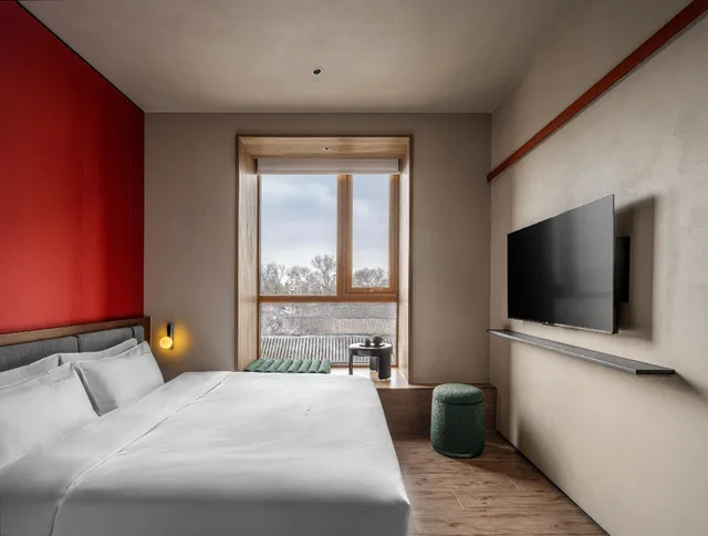 استوديو بسرير كوين، Noa Hotel Beijing Longfu (The Forbidden City) 1/1