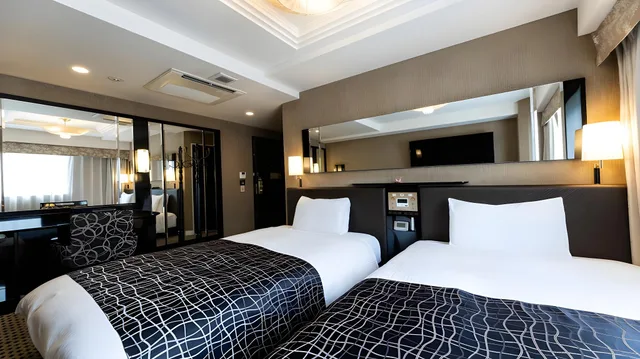 غرفة ديلوكس بسريرين منفصلين، APA Hotel Kyoto Ekikita 1/2