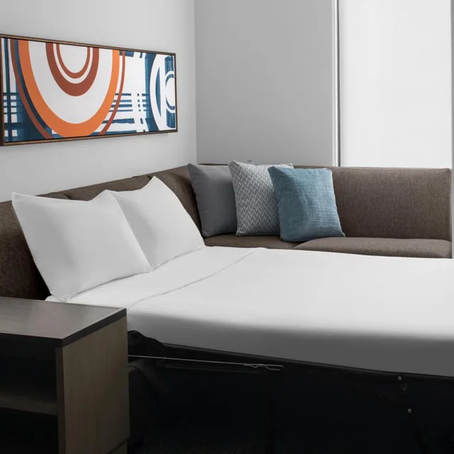 جناح استوديو بسرير كينج مع أريكة بمطبخ لذوي الإعاقة، Hyatt House Lansing University Area 3/4