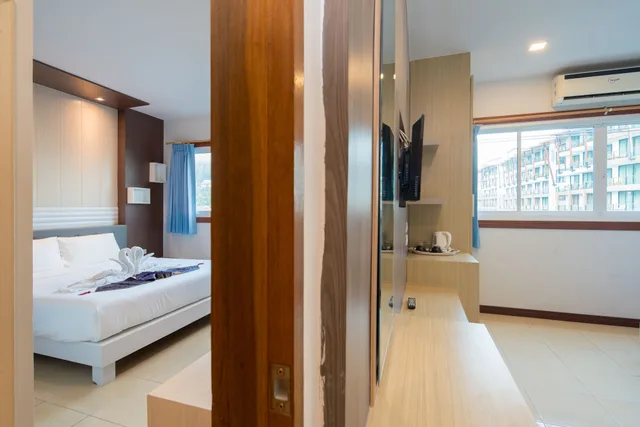 غرفة متصلة بسريرين كوين، Baan Thai Beach Side Residence 5/8