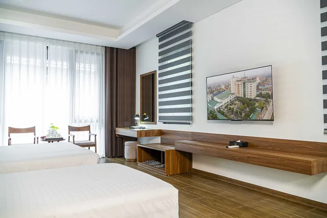غرفة بريميوم ديلوكس بسريرين منفصلين، Hoang Son Peace Hotel 4/8