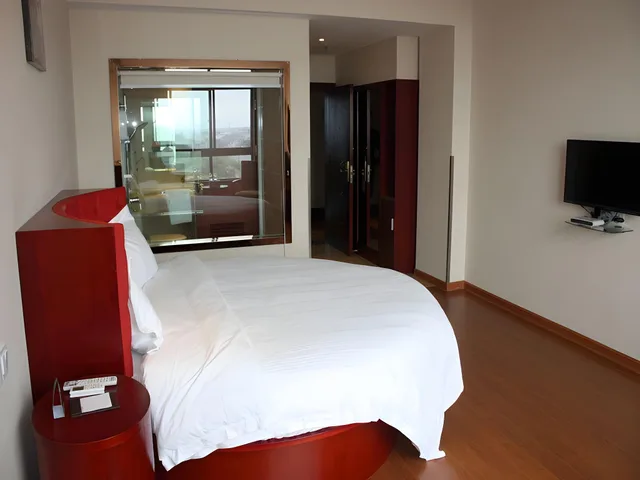 غرفة بسرير كوين، Greentree Inn Yancheng Dongtai Jianggang Yingbin Road Gangcheng Avenue Hotel 2/2