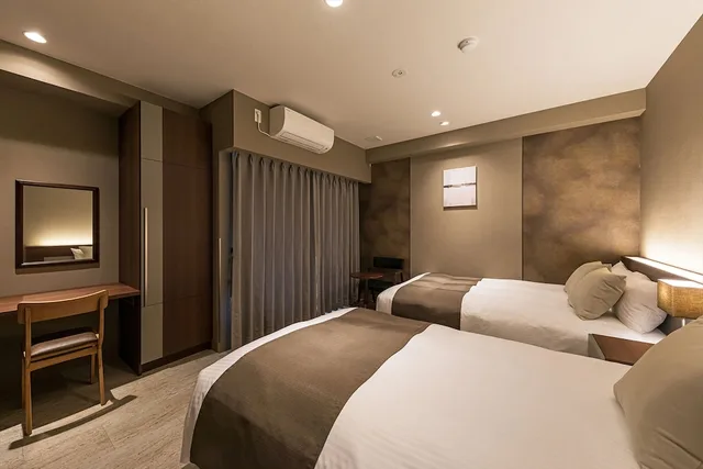 غرفة اقتصادية بسرير مزدوج وسرير فردي للمدخنين، Hotel Shinpoin Osaka 2/4