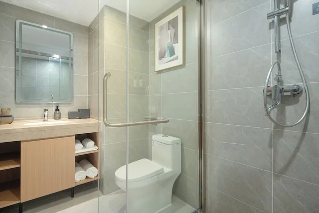 Family, Single, 2 Double Beds, City View، ECHIC HL (Guangzhou Baoneng Performing Arts Center Luogang Wanda Plaza) 5/5