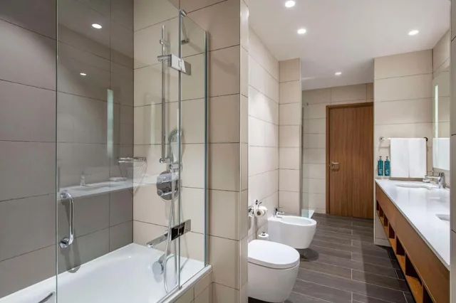 جناح بسرير كينج بغرفة نوم واحدة مع أريكة، Hilton Garden Inn Tbilisi Chavchavadze 5/5
