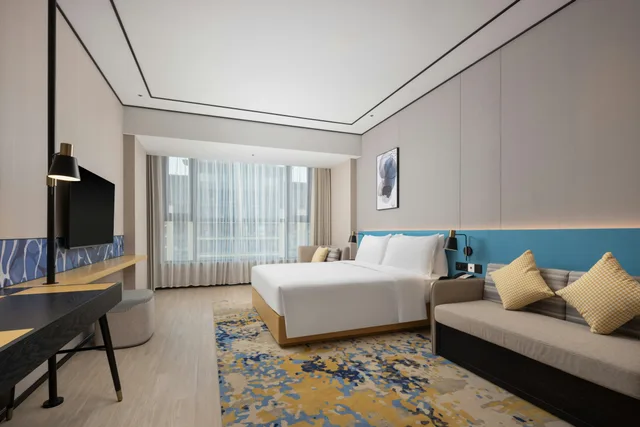 غرفة بسرير كينج لذوي الإعاقة، Hilton Garden Inn Zhoukou Huaiyang 3/4