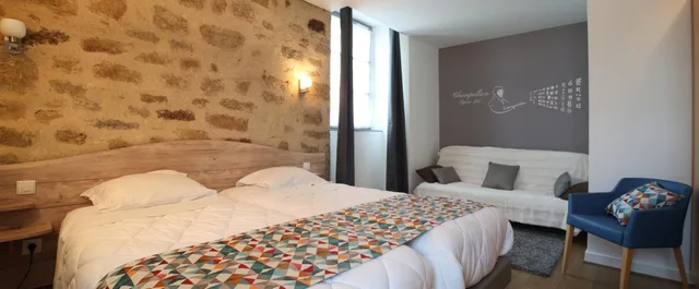 غرفة عائلية بسرير كينج وسريرين منفصلين، Best Western Hotel Le Pont D'or 5/8