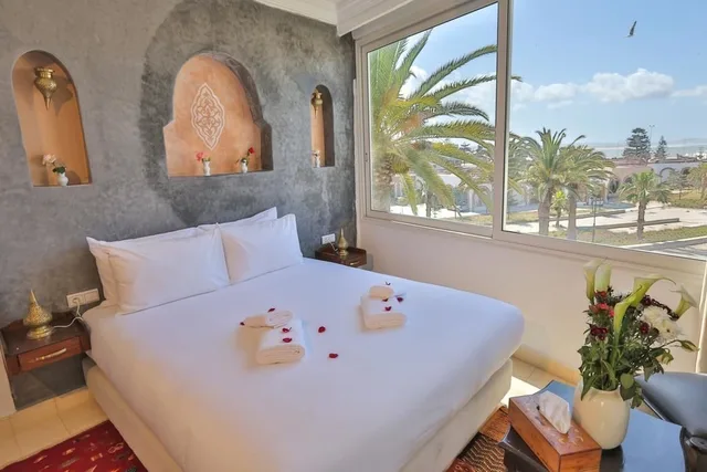 استوديو فاخر بسرير كينج بإطلالة على البحر مع أريكة، Riad Diamant Blanc 4/7