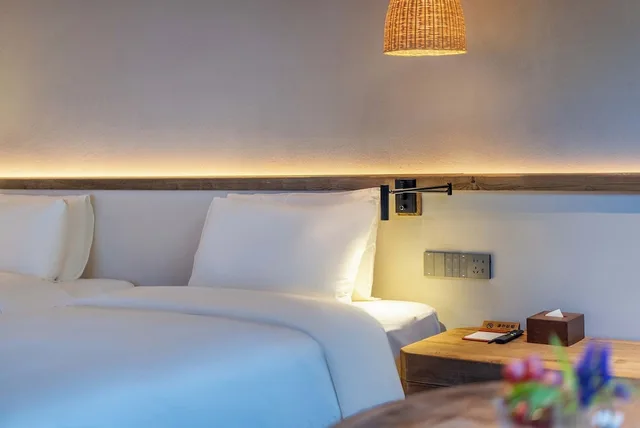 غرفة كومفورت بسريرين منفصلين بإطلالة على الفناء، YUANLI HOTEL 6/10