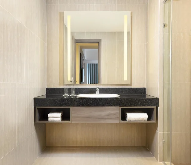 غرفة بسريرين منفصلين بإطلالة على المسبح، Fairfield By Marriott Belitung 6/6
