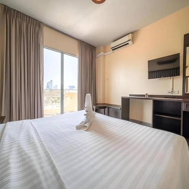 غرفة بريميير ديلوكس بسرير مزدوج، Sunday JA Plus Hotel 2/7